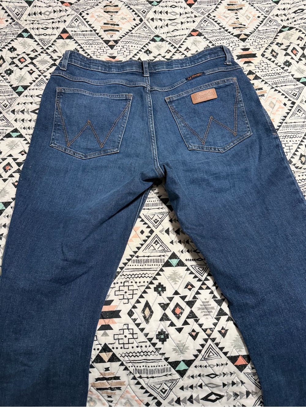 Wrangler Women's Dark Blue Straight Leg Jeans
